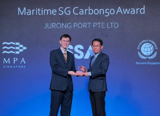 Receiving Maritime SG Carbon50 Award 2022